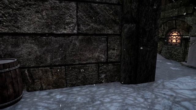 Skyrim Music & Ambience _ Walking Across Skyrim - Christmas In The City _ Ultra Modded