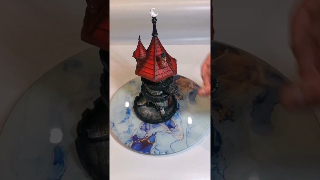 Dice Tower "Wizard's Tower" in color \ Workshop SkullMaskCraft