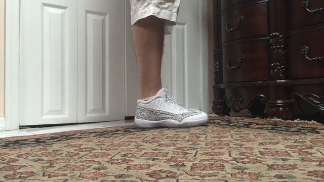 Air Jordan 11 XI Low IE Cobalt 2015 On Foot