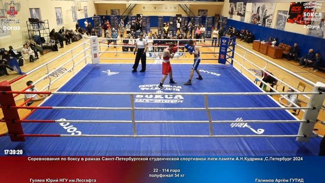 114 пф 54 кг Гуляев Юрий НГУ им.Лесгафта Галимов Артём ГУТИД