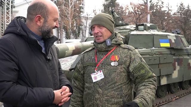 В Черкесске развернулась выставка трофейной техники ВСУ
