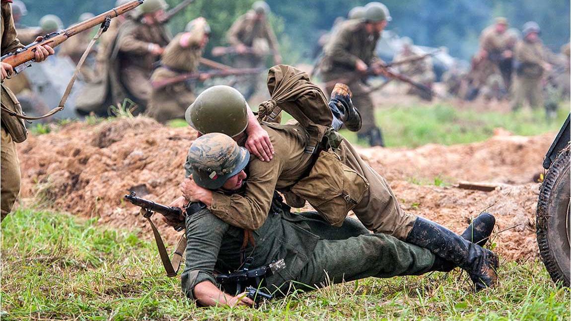 Рукопашная с немцами!три главных правила Советских солдат