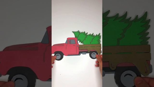 Простоя и легкая идея многослойной открытки на новыйгод