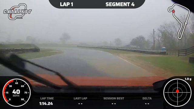 Scion FR-S at Summit Point Main with Seat Time Oct 2021 - Heavy Rain