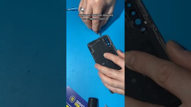 Galaxy A30s дисплей разбит, корпус сильно деформирован.