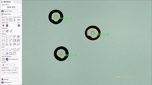 Quantum multi part wire shielding area measurement 1