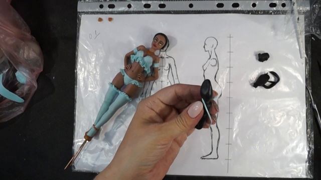 Эротическая фигурка Жасмин. Jasmine Pin-Up figurine.