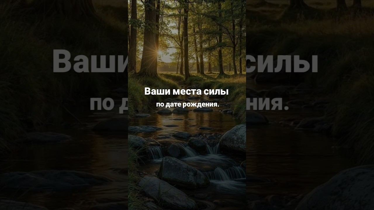 Ваши места силы по дате рождения. Мой телеграм https://t.me/UlianaFomicheva