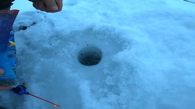 Зимняя рыбалка на озере! наловили кучу рыбы! 👍