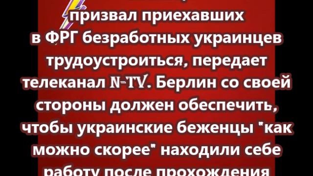 Шольц призвал приехавших в ФРГ безработных украинцев трудоустроиться