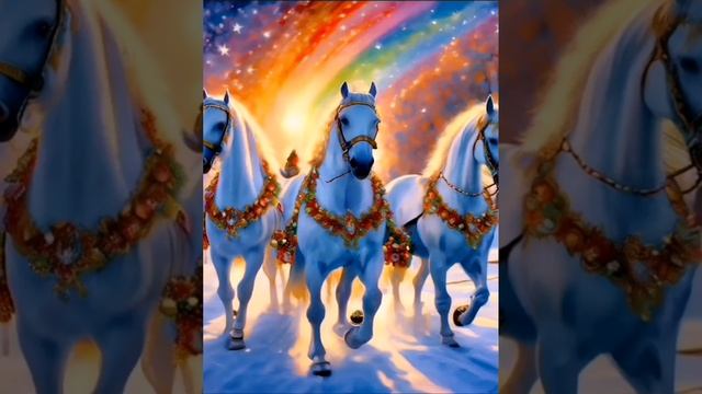 Три белых коня 🦄🦄🦄