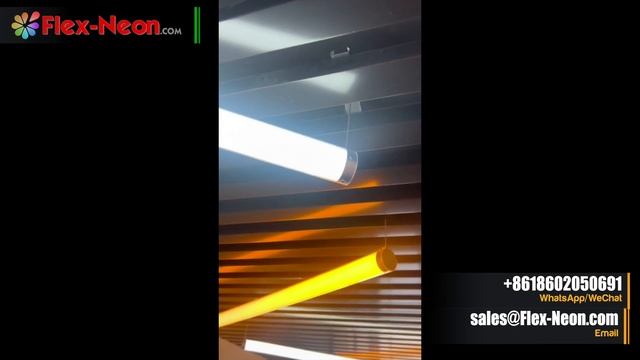 What's Art Ceiling Light by 360 degree Round LED Neon Flex with acrylic Rigid transparent PC tube?