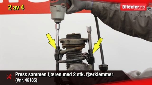 VW Touran: Hvordan bytte støtdempere og fjærer foran - 2003 til 2010 mod. (1T)