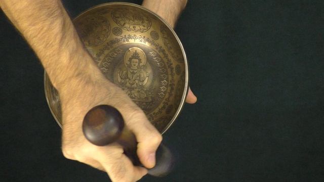 Поющая чаша Бутанская 22 см, Ре# 158 Гц, Ля 860 Гц