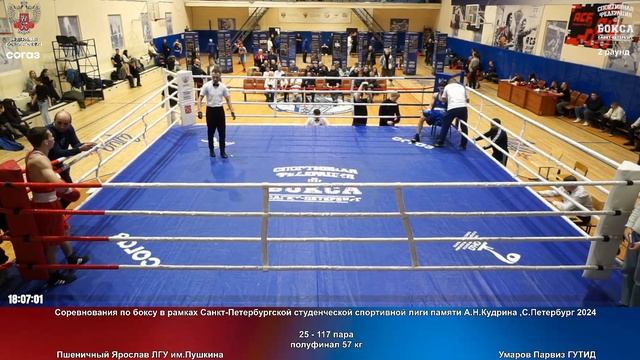 117 пф 57 кг Пшеничный Ярослав ЛГУ им.Пушкина Умаров Парвиз ГУТИД