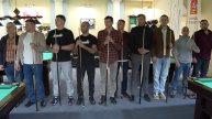Точно в лузу: мытищинские передовики производства сразились в бильярд