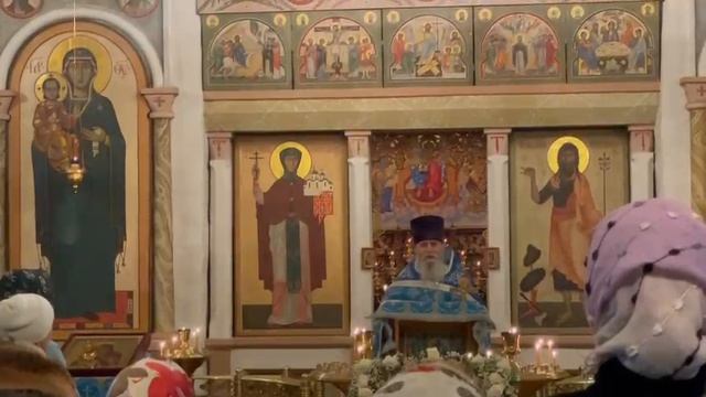 Проповедь в храме Иоанна Предтечи