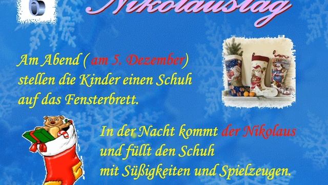 Weihnachten Nicolaustag Advent Рождество в Германии. Зимние праздники