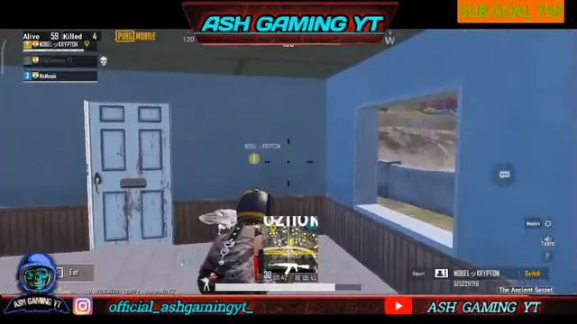 PUBG MOBILE || RUSH GAME || FT.KRYPTON ROAD TO 750 SUBSCRIBERS ||