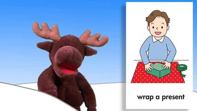 Learn Christmas  Verbs _ Talking Flashcards - Maple Leaf Learning