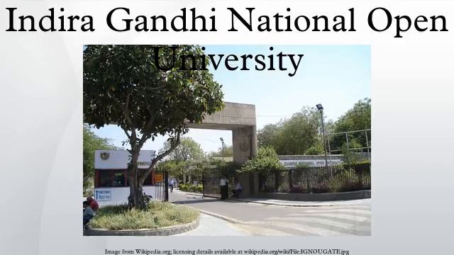 Indira Gandhi National Open University