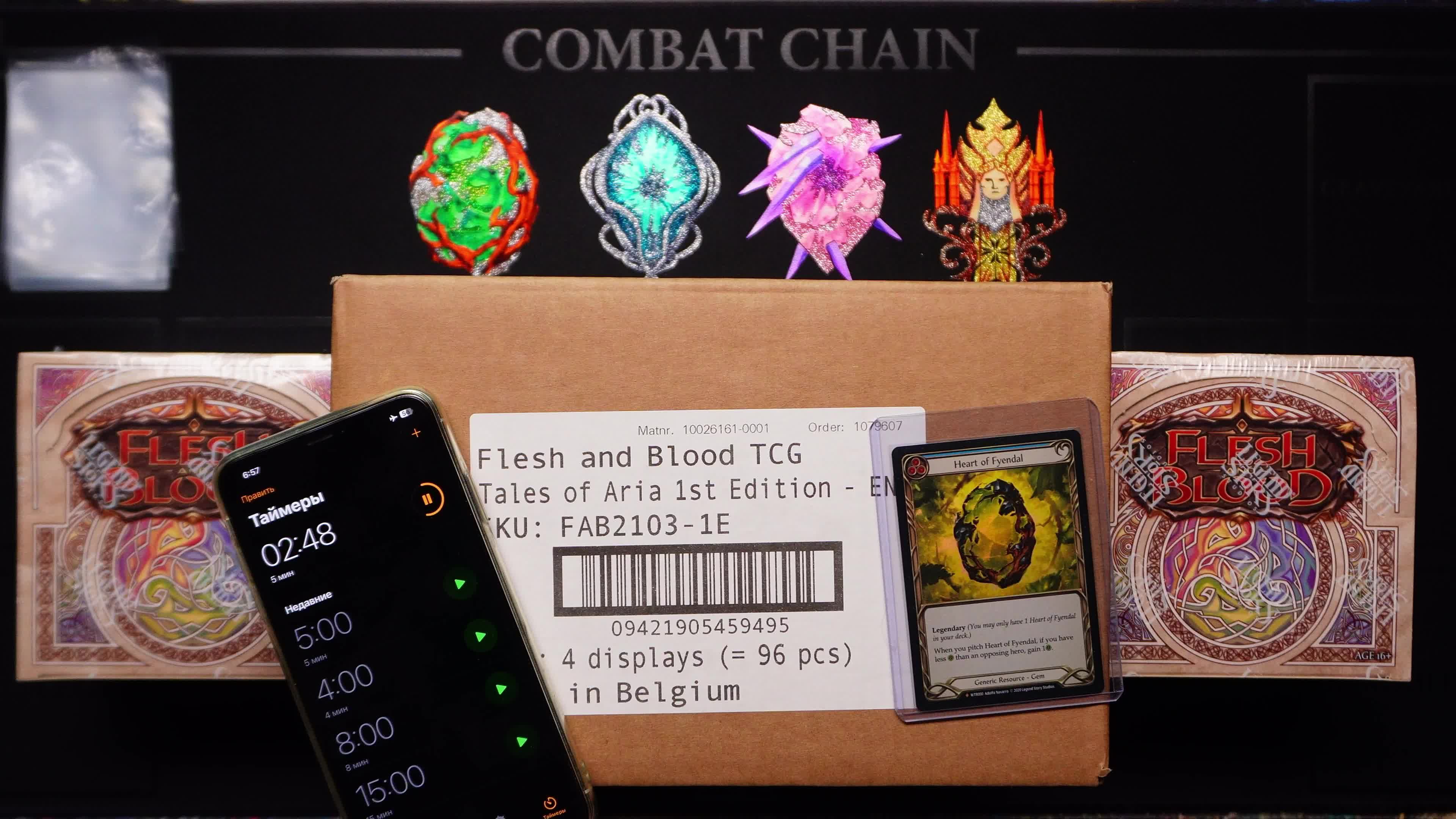 Бокс-брейк Flesh and Blood TCG: Tales of Aria 1st Edition + ONE PIECE Awakening of the New Era