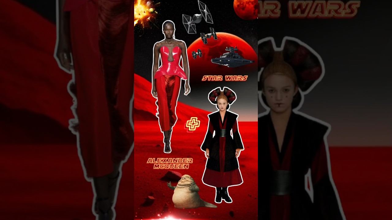 Па́дме Амида́ла из "Star Wars"рекламирует бренд одежды ALEXANDER MCQUEEN SS-24#art#fashion#starwars