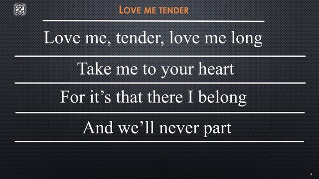 Sergei Zagraevski - Love me tender (demo audio + lyrics video)