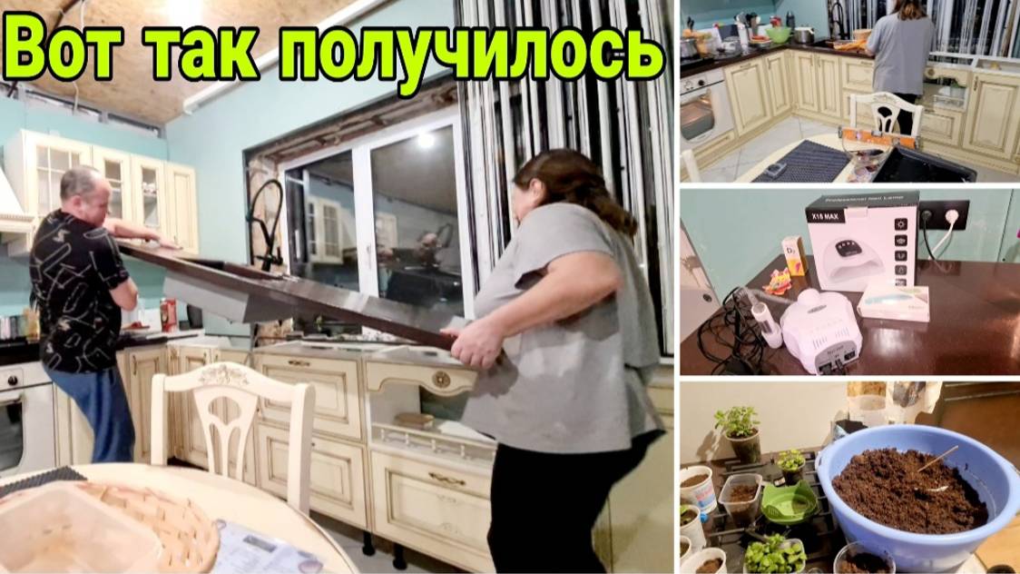 Так получилась кухня. Подарок от дочки. Черенкование Гортензии.