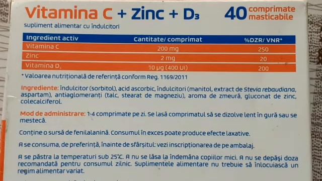 Vitamina C + Zinc + D3