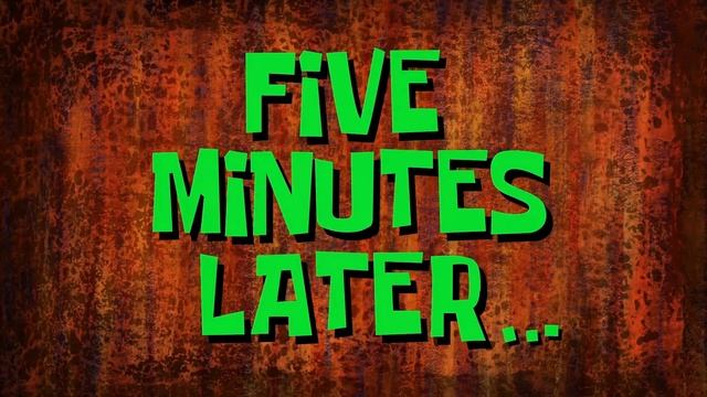 #3 Five minutes later / Пять минут спустя | SpongeBob Timecard Вставка для видео Insert for video