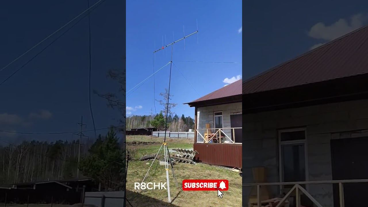 Испытания новой антенны 6 элементов Yagi на 144MHz