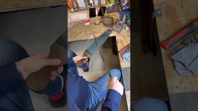 Заточка мачете. Клиент турист по джунглям  #заточка #обучениезаточке #заточкаинструмента #сервис