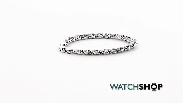 Jewellery Essentials Ladies' Sterling Silver Rose Link Bracelet (AJ-37230890)