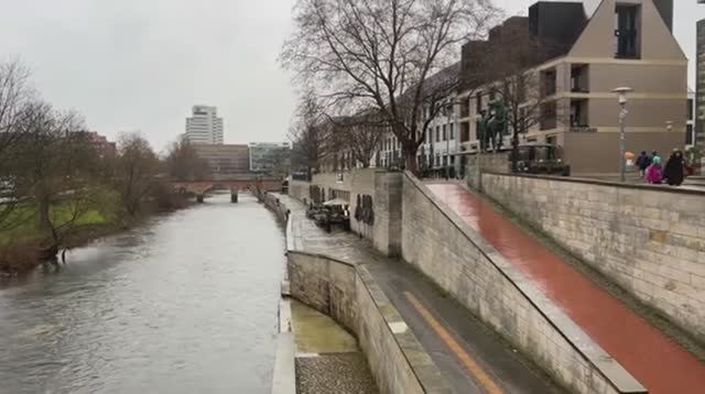 Пешая экскурсия по Ганноверу, Германия. Красивая прогулка в день карнавального парада