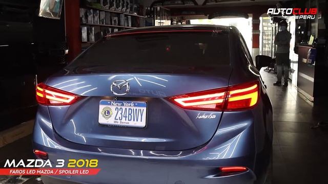 Mazda 3 2018 - Faros Posteriores / spoiler led