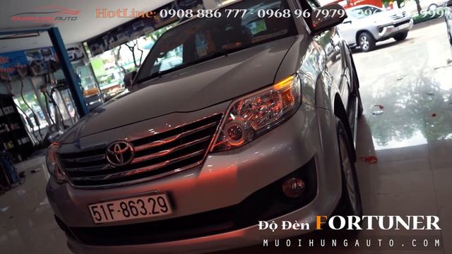 Xe Fortuner 2012 độ đèn đẹp mắt và tăng sáng