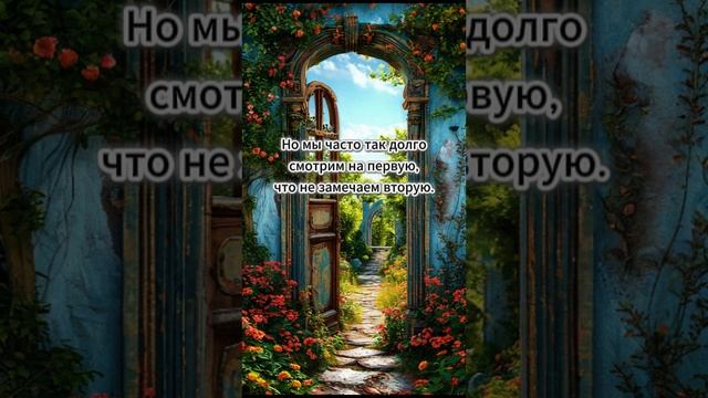 когда одна дверь закрывается открывается друг