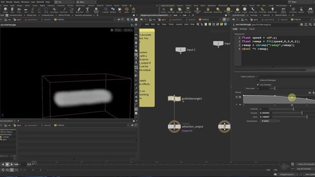 100. Houdini Spline advection