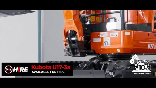 Kubota U17-3 - 1.7 Tonne Mini Excavator For Hire Sydney