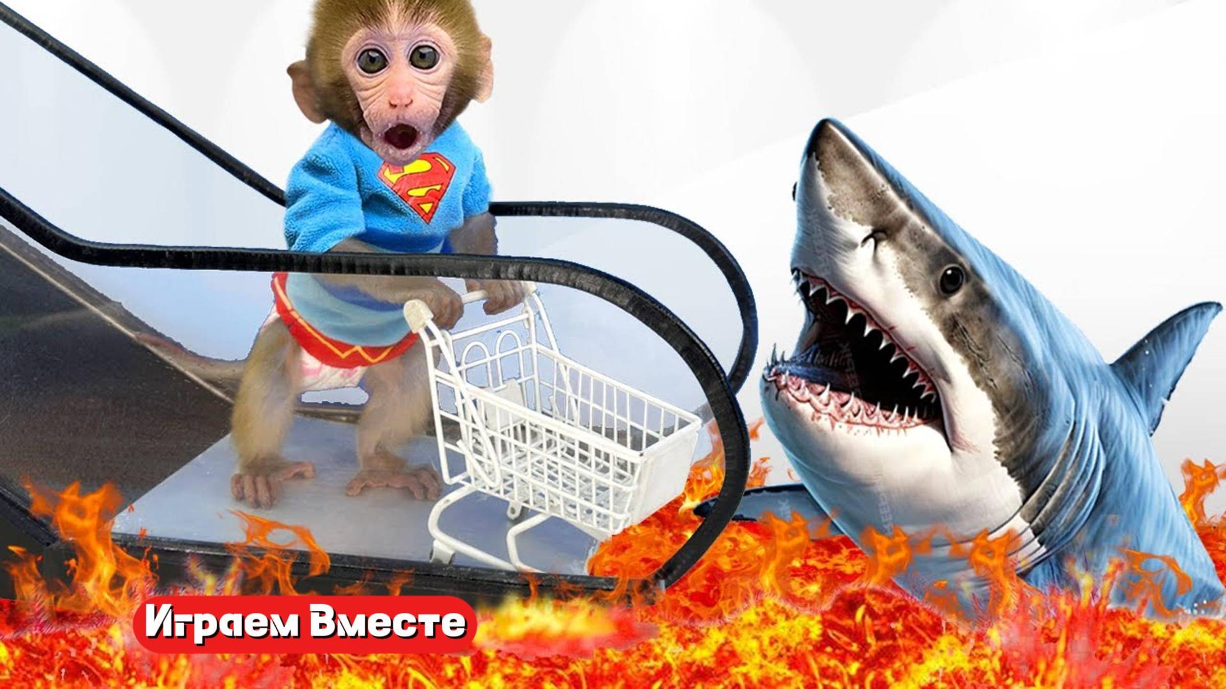 Играем вместе с обезьянкой ! Убираемся в комнате ! Видео для детей 💖