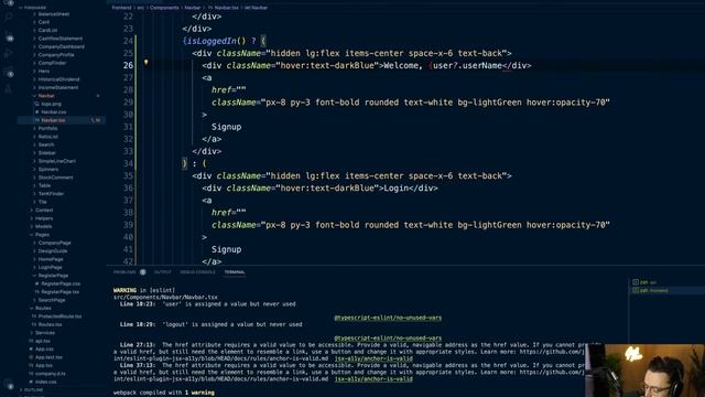 React Typescript Context Auth JWT - 38. Logout
