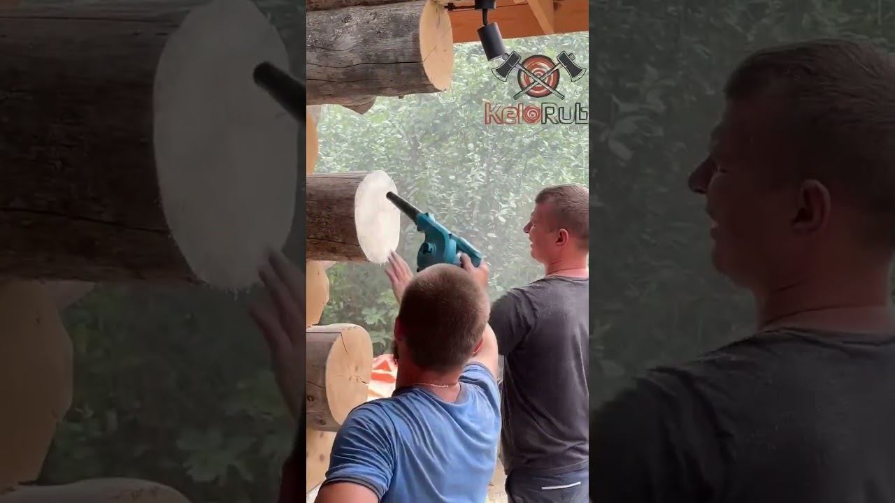 Шлифовка и покрытие маслом торцов КЕЛО #шлифовка #стройка #баняизкело #баня