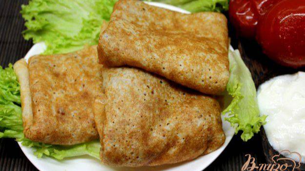 Блины с мясом и капустой