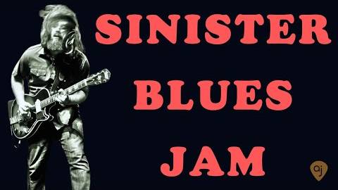 Sinister Blues Rock Jam in A Minor Guitar Backing Track (A Minor - 75 BPM)