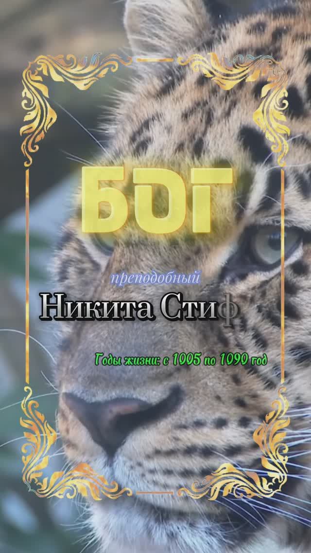 БОГ. Преподобный Никита Стифат