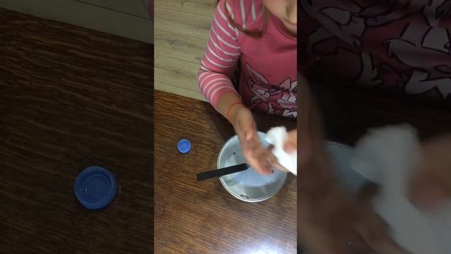 Как заделать слайд из лёгкого пластилина❤️❤️