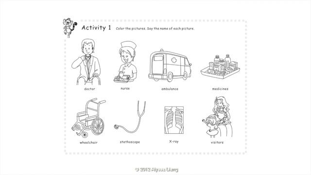 Unit 11 Healthy Body - Story 2: "Hospital' by Alyssa Liang