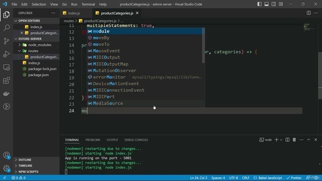 2026. Creating routes with Express