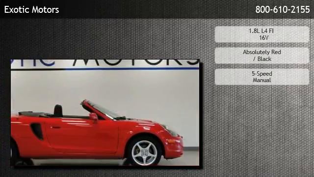 2000 Toyota MR2 Spyder Convertible  - Arlington Heights